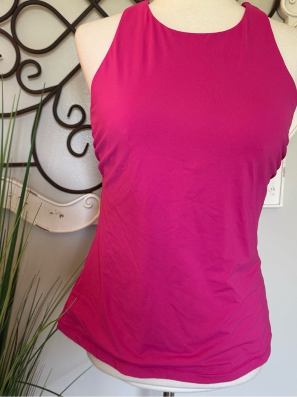 ATHLETA 38B | C Pink Tankini Swimsuit Top | Swimwear